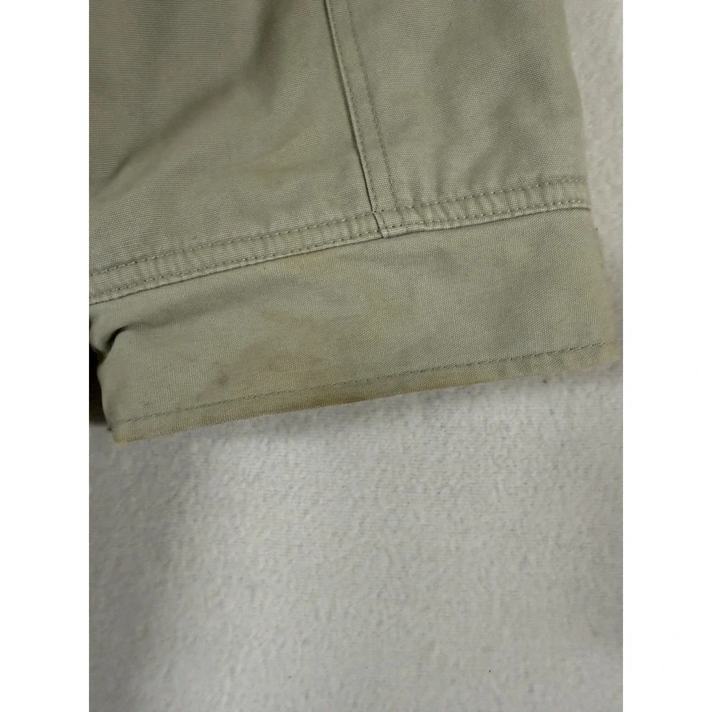 Vtg J Crew Heritage Barn Jacket Chore Wool Lined‎ Tan Size 2XL  Just Dry Cleaned